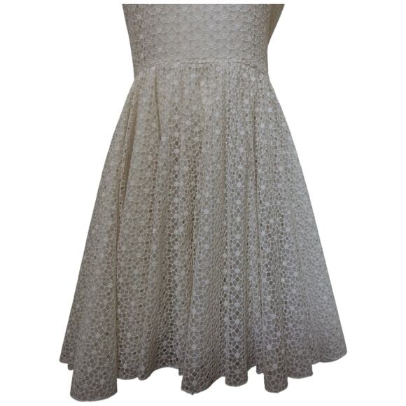 Giambattista Valli RESORT 2014 Off White Cotton Silk Blend Mini Dress Size XS - Picture 4 of 16